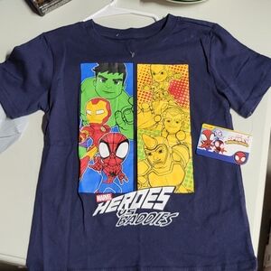 Marvel Superheroes Kids Costume T-Shirt - Blue